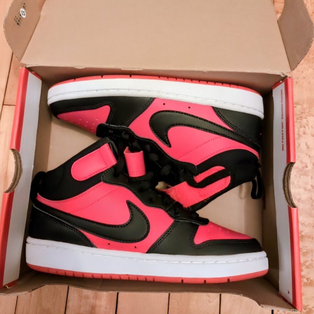 Nike Court Borough Basketball High-top Sneakers - Size 4Y